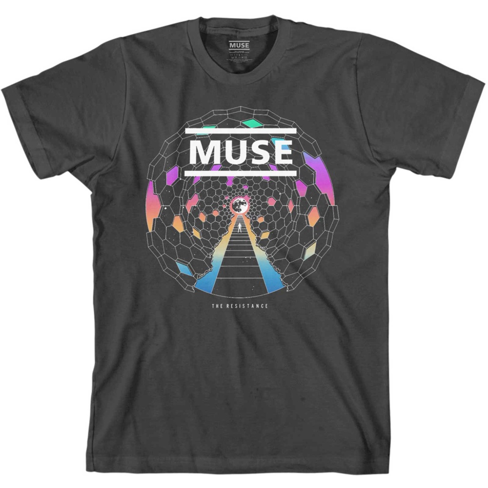 Muse - Resistance Moon Heren Tshirt - Zwart